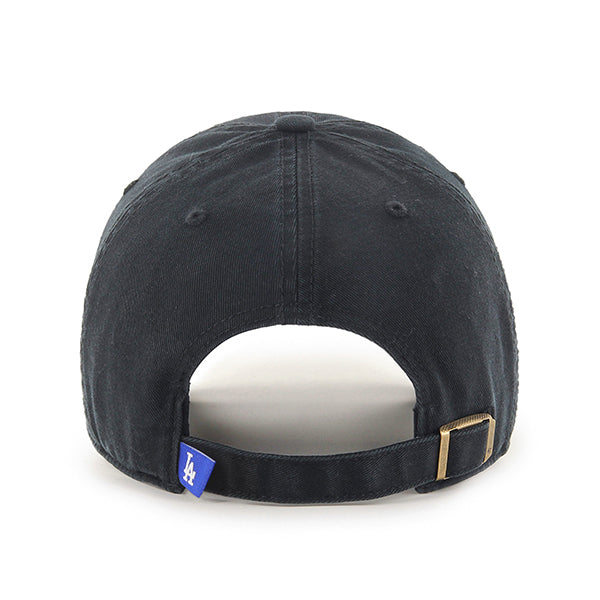 Los Angeles Dodgers 47 Brand Black Clean Up Adjustable Dad Hat