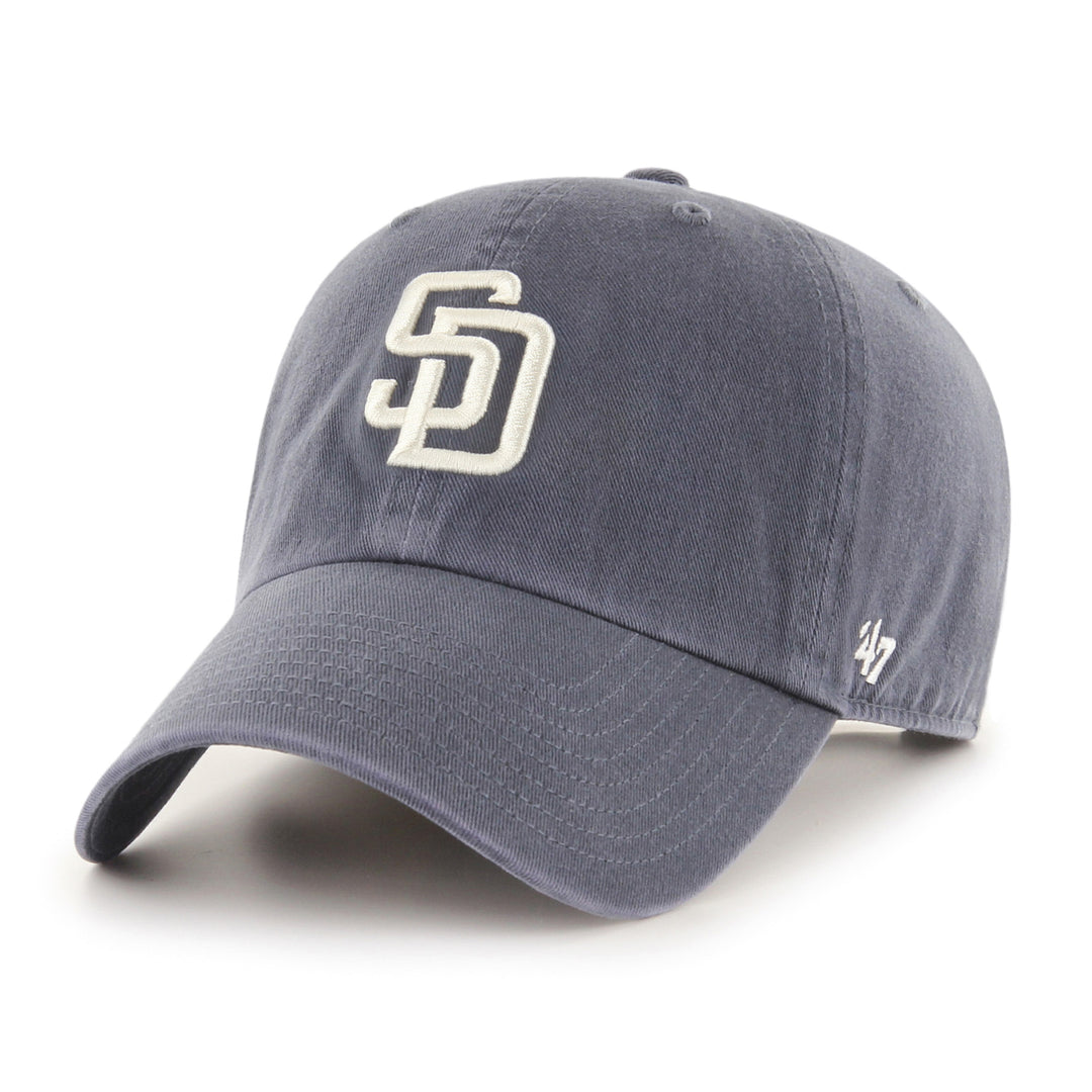 San Diego Padres 47 Brand Vintage Navy Clean Up Adjustable Dad Hat