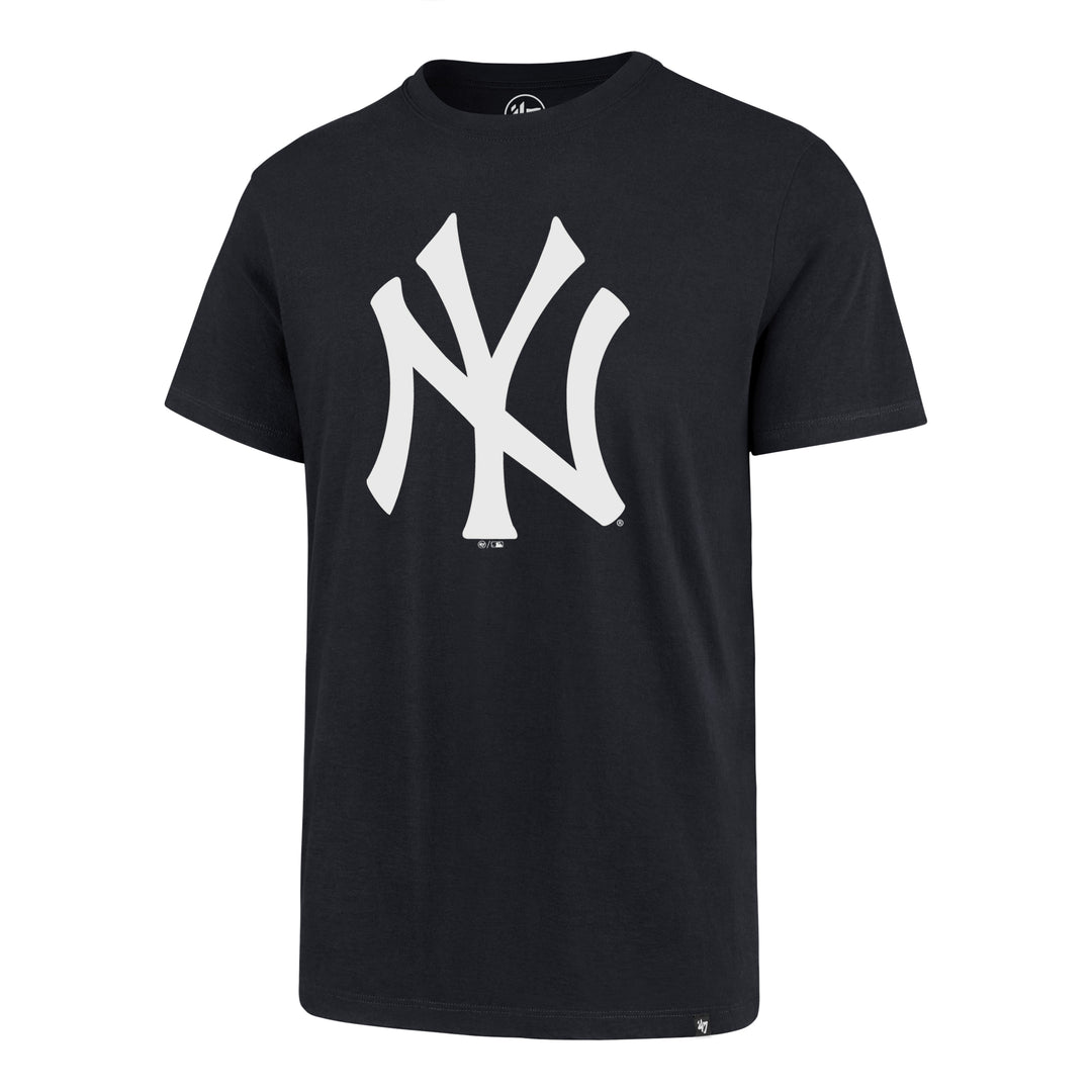 Men's New York Yankees 47 Brand Navy Imprint Super Rival Tee
