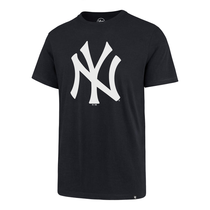 Men's New York Yankees 47 Brand Navy Imprint Super Rival Tee