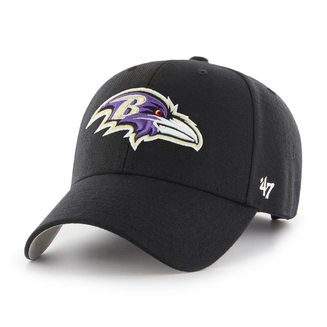 Baltimore Ravens 47 Brand Black MVP Adjustable Hat