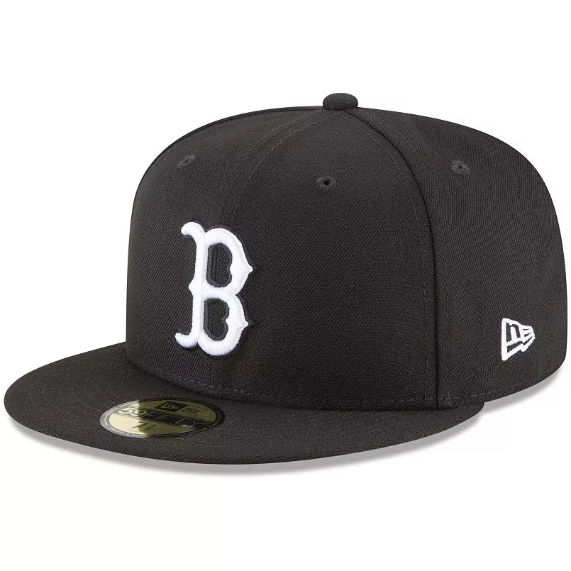 Boston Red Sox New Era Black 59FIFTY Fitted Hat