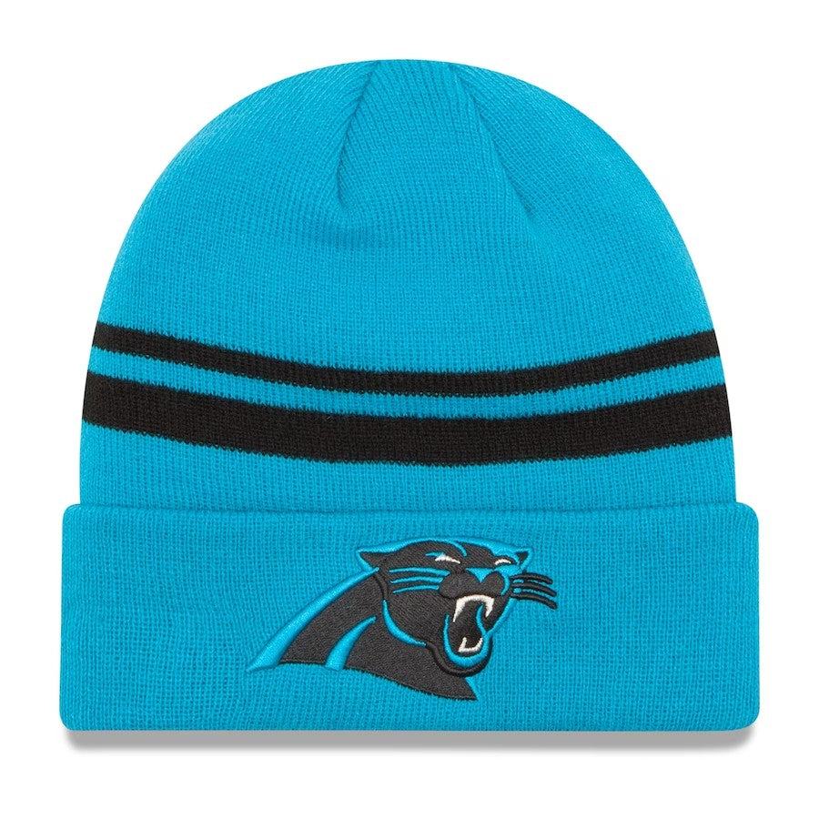 Carolina Panthers New Era Team Logo Cuffed Knit Hat - Blue