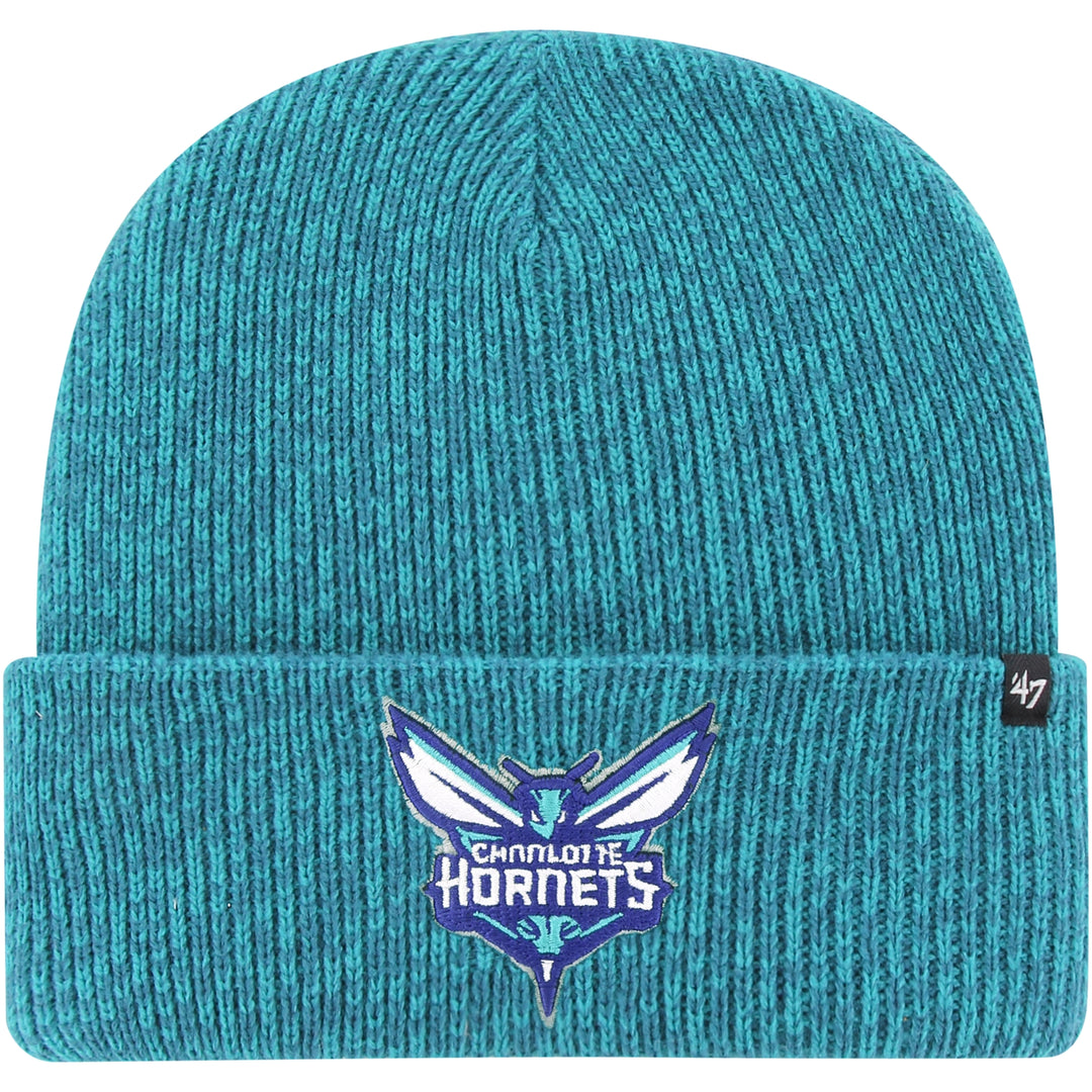 Charlotte Hornets 47 Brand Turquoise Brain Freeze Cuffed Knit Hat