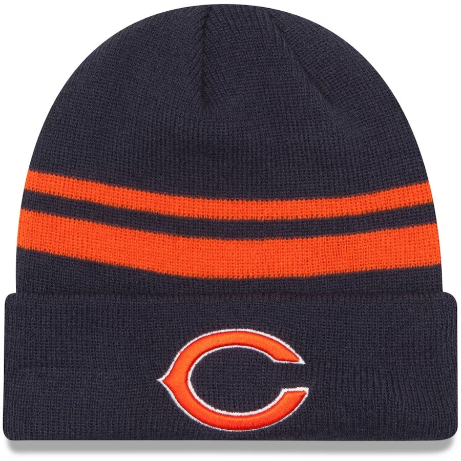 Chicago Bears New Era Navy Primary Logo - Cuffed Knit Hat