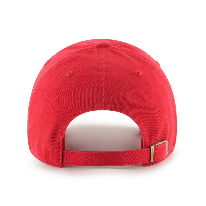 Chicago Bulls 47 Brand Core Wordmark Clean Up Adjustable Hat - Red