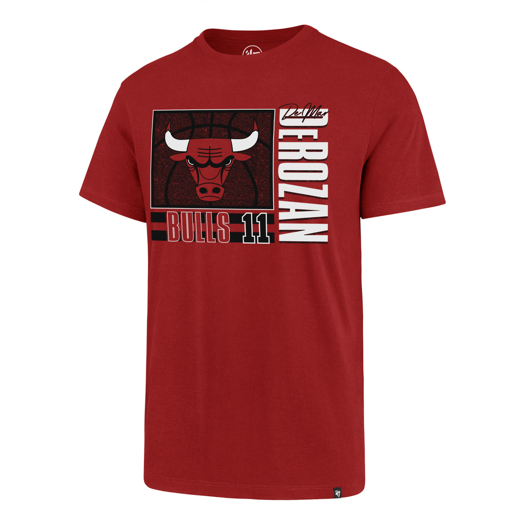 Chicago Bulls 47 Brand Demar Derozan #11 Red Super Rival T-Shirt