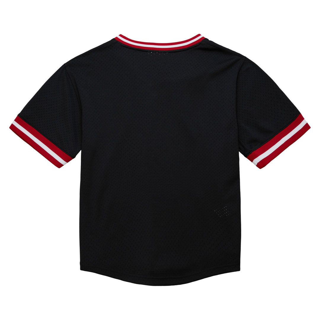 Chicago Bulls Mitchell & Ness Fashion Mesh V-Neck Vintage Logo