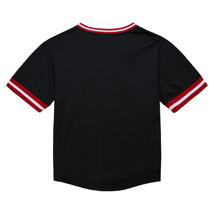 Chicago Bulls Mitchell & Ness Fashion Mesh V-Neck Vintage Logo