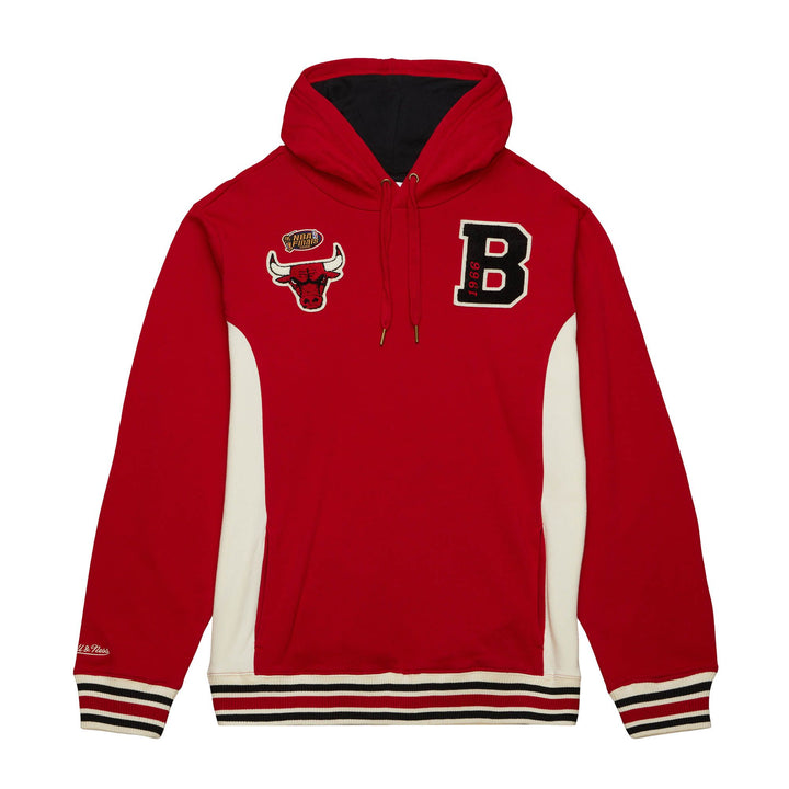 Chicago Bulls Mitchell & Ness Red Team Legacy French Terry Hoodie