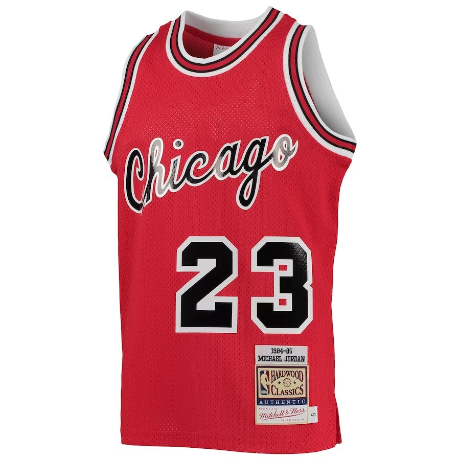 Chicago Bulls Mitchell & Ness Youth Michael Jordan #23 Red 1984-85 Hardwood Classics Authentic Jersey