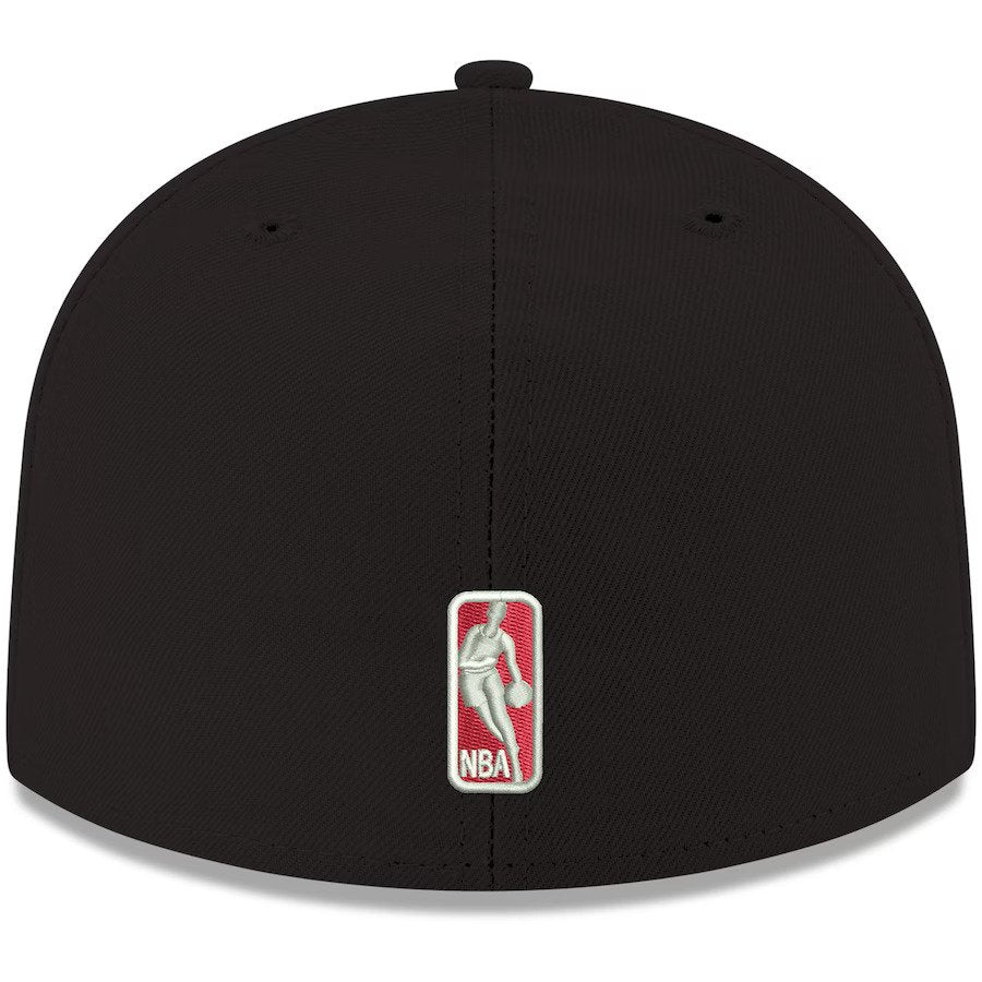 Chicago Bulls New Era Black Official Team Color 59FIFTY Fitted Hat