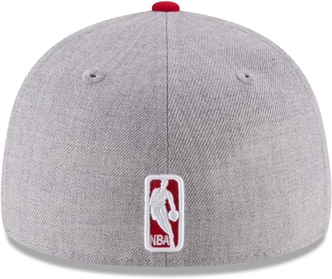 Chicago Bulls New Era Heathered Gray/Red Two-Tone Low Profile 59FIFTY Fitted Hat