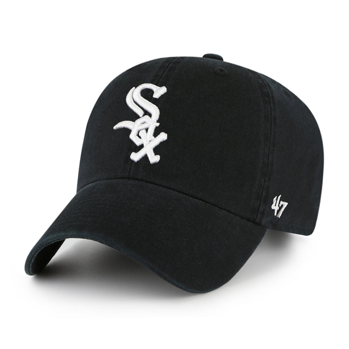 Chicago White Sox 47 Brand Black Clean Up Adjustable Hat