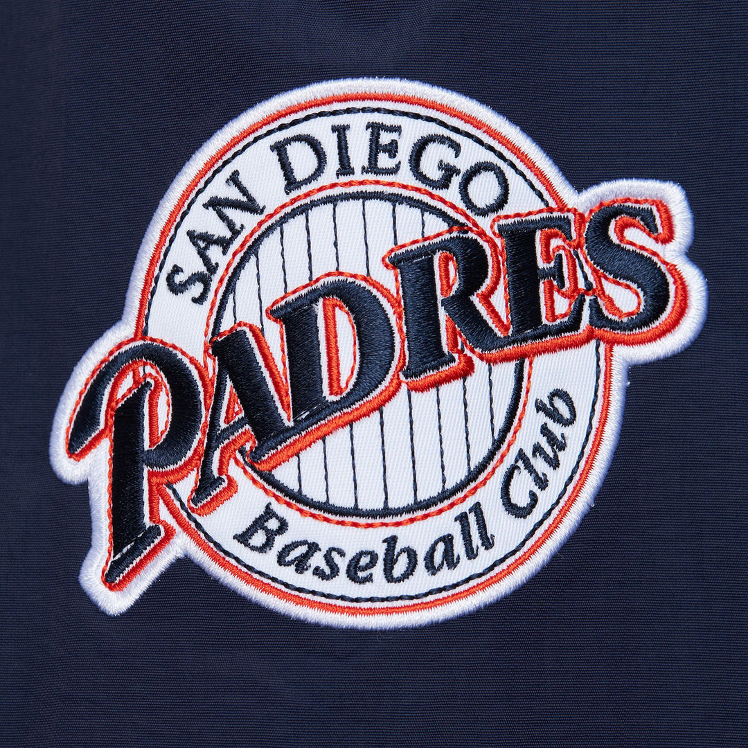 San Diego Padres Mitchell & Ness Classic Nylon Pullover Vintage Logo