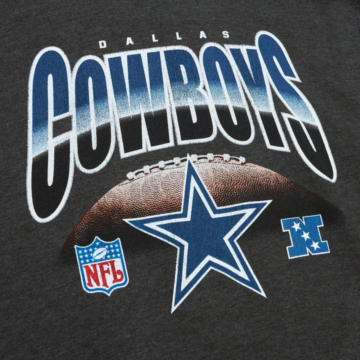 Dallas Cowboys Mitchell & Ness Inzone Crew Charcoal Heather