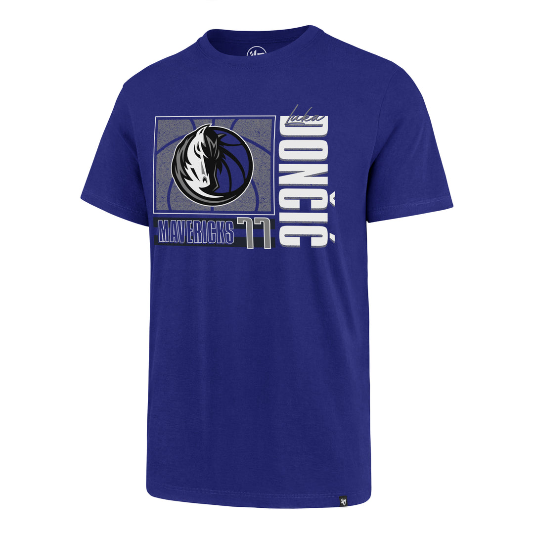 Dallas Mavericks Luka Doncic #77 Blue Super Rival T-Shirt