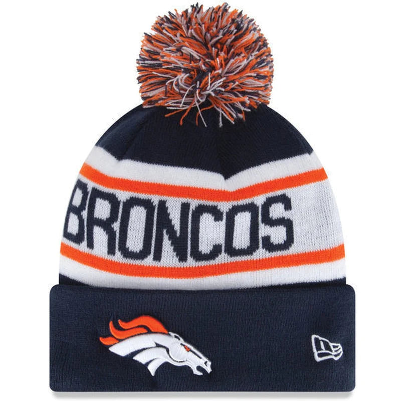 Denver Broncos New Era Biggest Fan Redux Pom Knit Hat