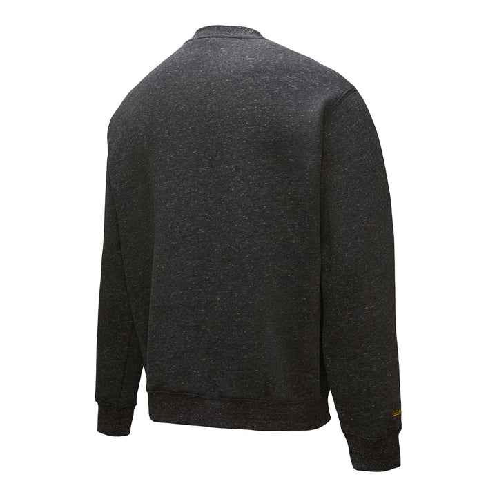 Los Angeles Lakers Mitchell & Ness Black Black Out Collection Snow Washed Vintage Logo Pullover Sweatshirt