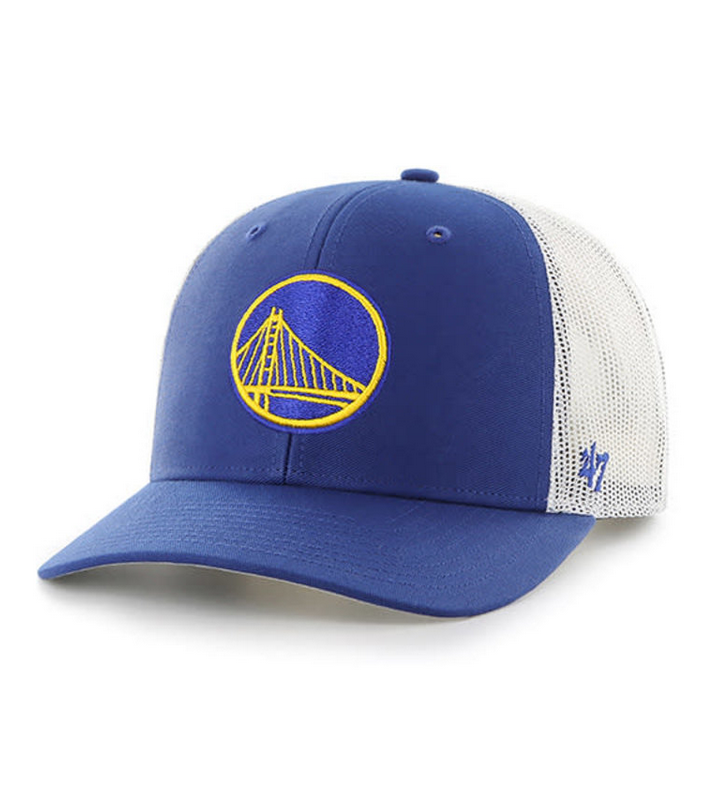 Golden State Warriors 47 Brand Royal Blue Trucker Adjustable Hat