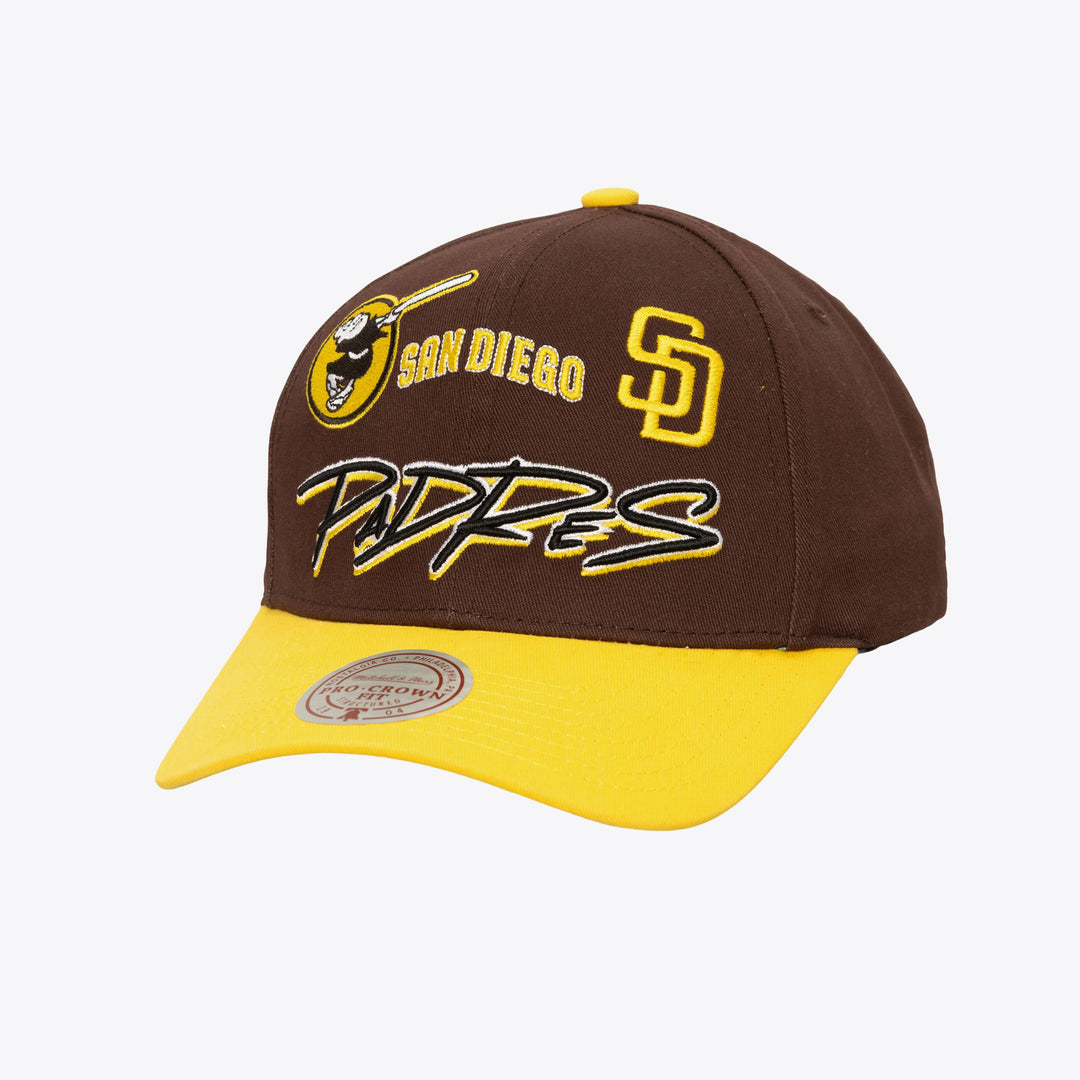 San Diego Padres Mitchell & Ness MLB Eldy Script Pro Snapback Padres