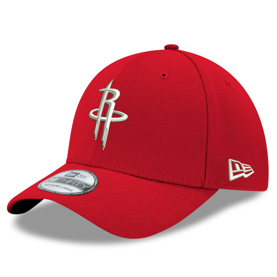 Houston Rockets New Era Red Team Classic 39THIRTY Flex Hat