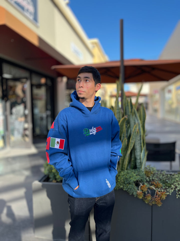 Los Angeles Dodgers Pro Standard Mexico Heritage Drop Shoulder Hoodie Dodger Blue