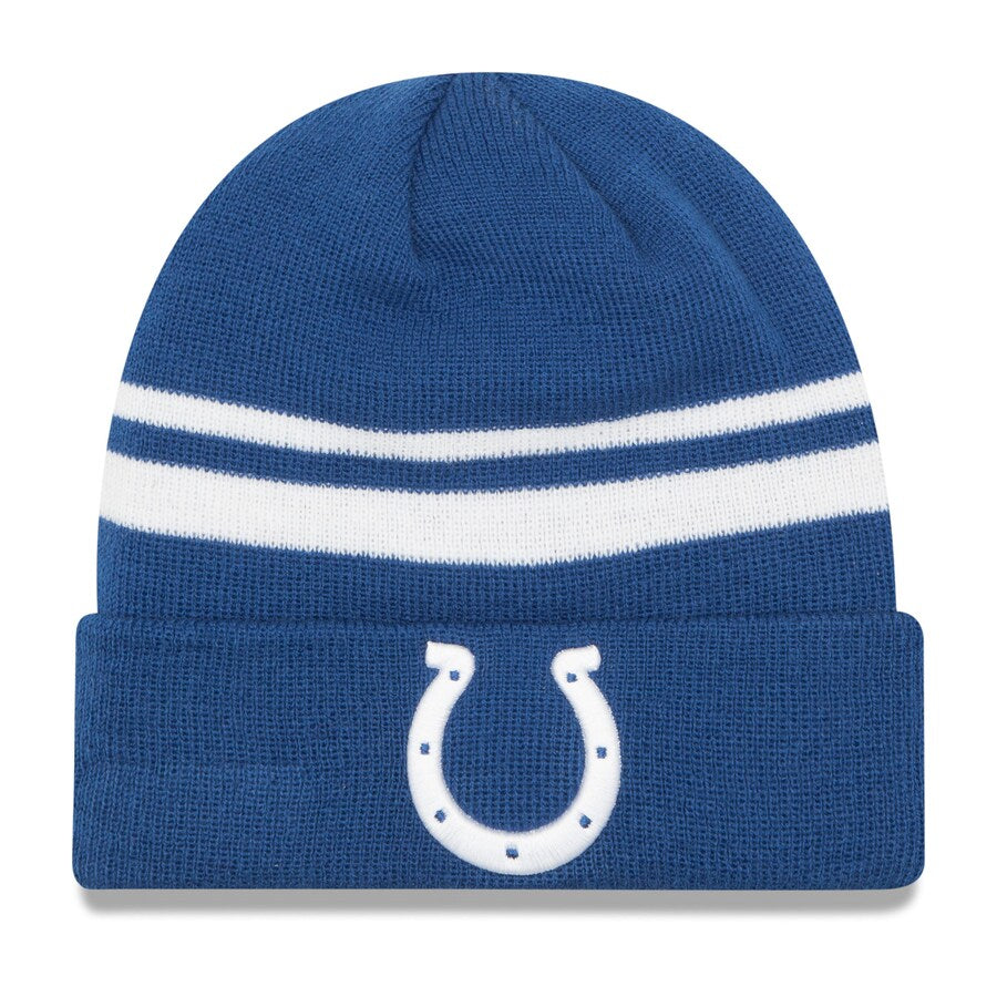 Indianapolis Colts New Era Team Logo Cuffed Knit Hat - Royal