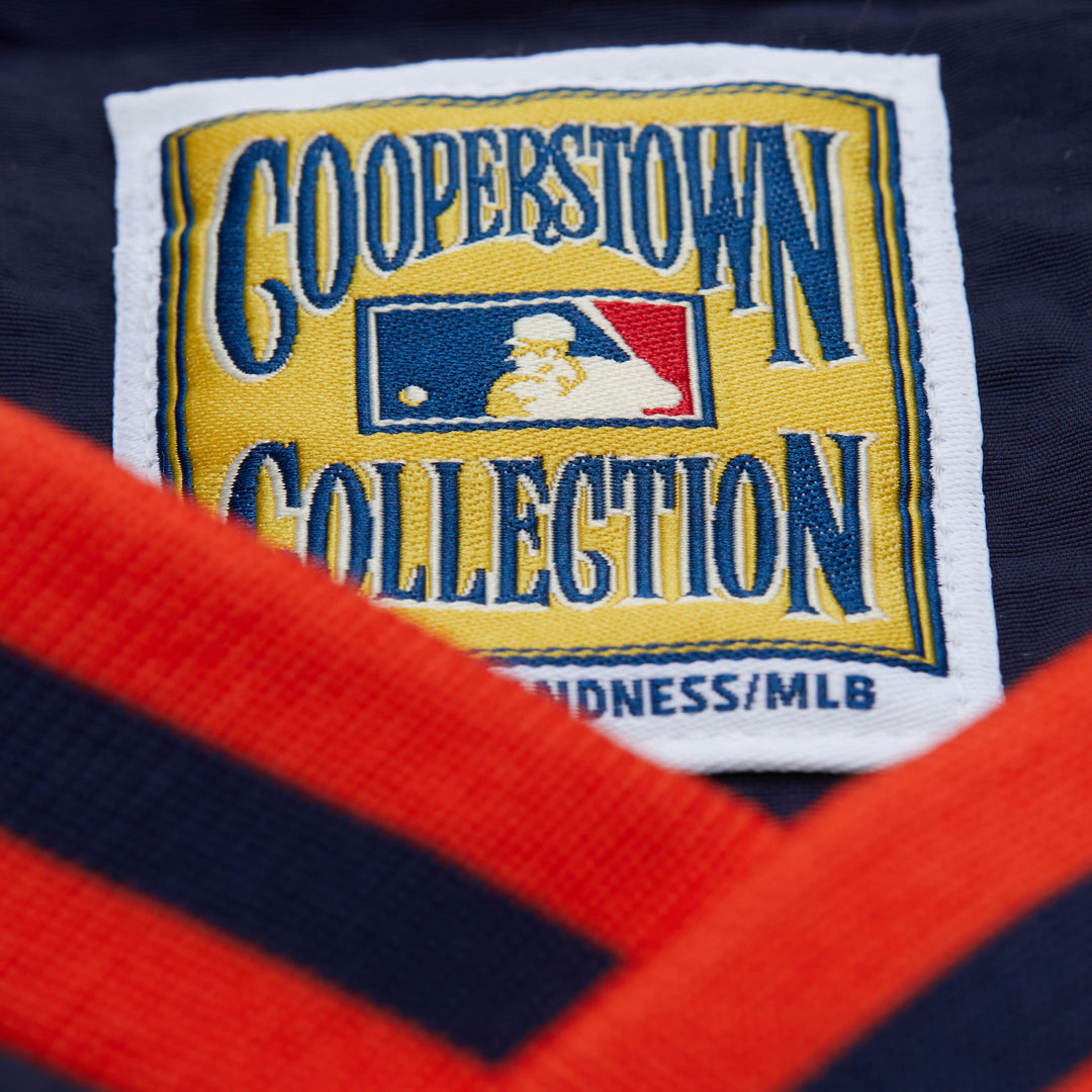 San Diego Padres Mitchell & Ness MLB Navy Nylon Pullover Windbreaker Vintage Logo Padres 1990's