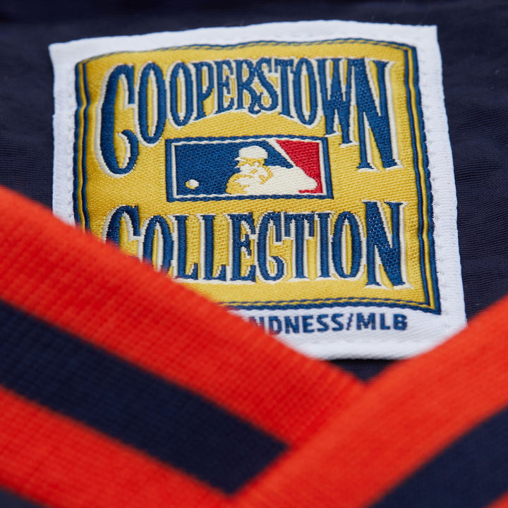 San Diego Padres Mitchell & Ness MLB Navy Nylon Pullover Windbreaker Vintage Logo Padres 1990's