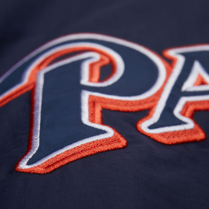 San Diego Padres Mitchell & Ness MLB Navy Nylon Pullover Windbreaker Vintage Logo Padres 1990's