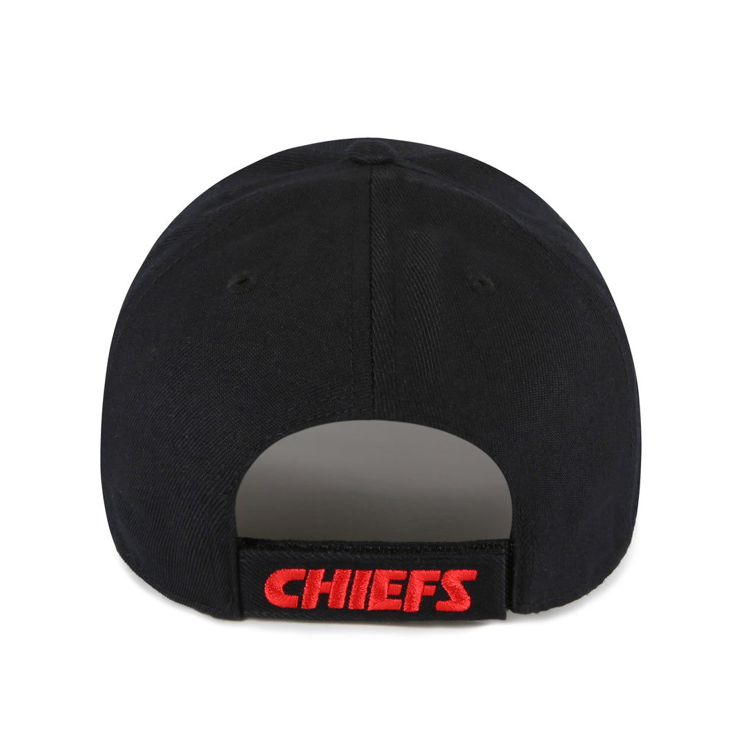 Kansas City Chiefs 47 Brand Black MVP Adjustable Hat