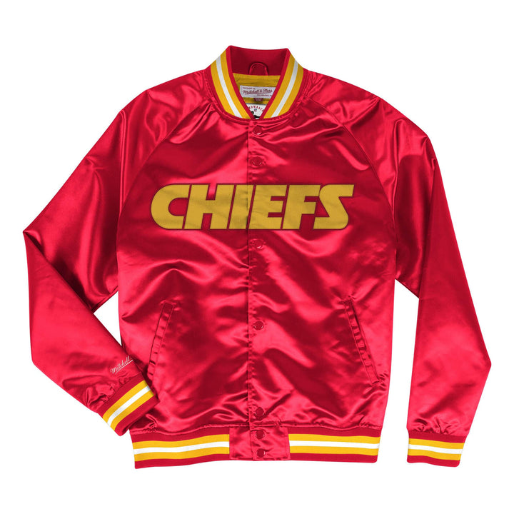 Kansas City Chiefs Mitchell & Ness Lightweight Satin Jacket