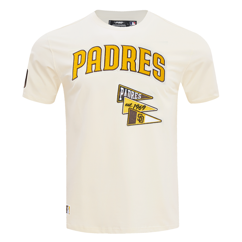 San Diego Padres Pro Standard Team Pennants Wordmark Tee Eggshell