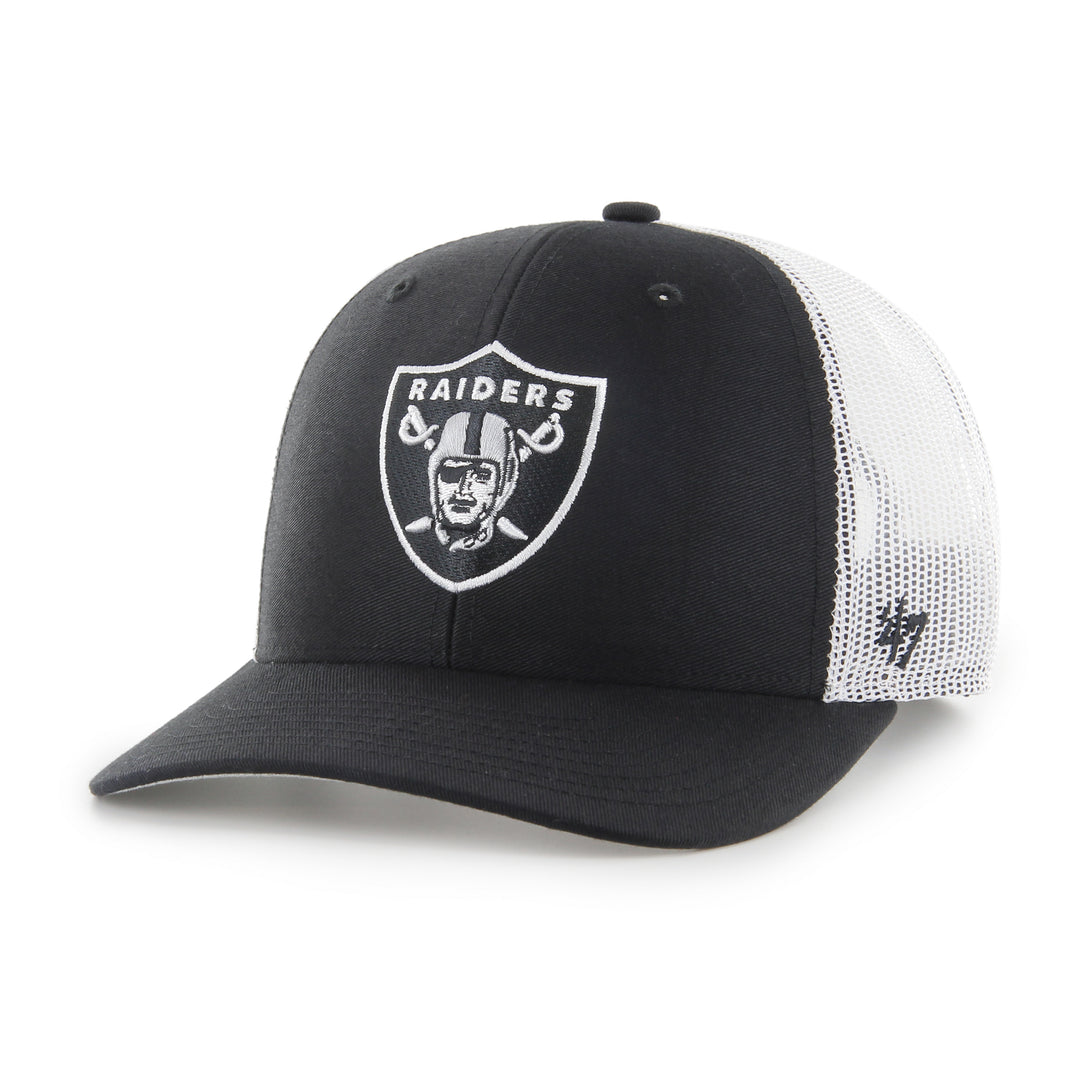 Las Vegas Raiders 47 Brand Adjustable Trucker Black Hat