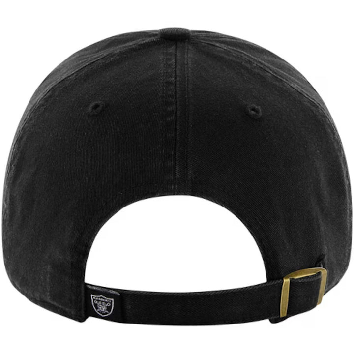 Las Vegas Raiders 47 Brand Black Clean up Adjustable Hat
