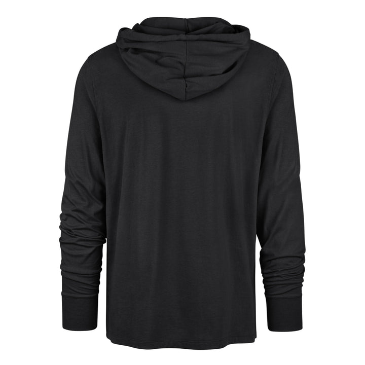 Las Vegas Raiders 47 Brand Black Field Franklin Hooded Long Sleeve T-Shirt