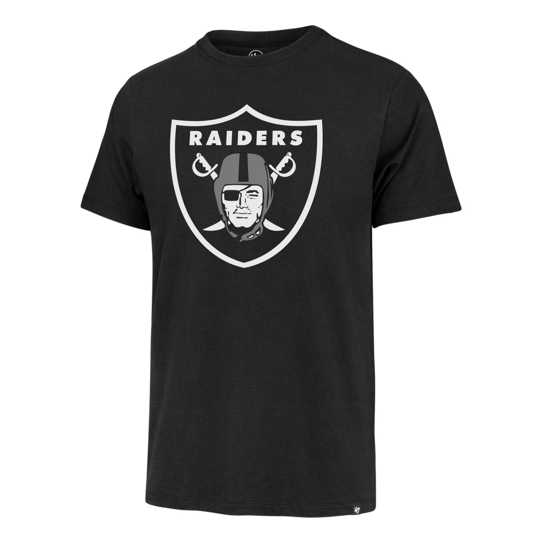 Las Vegas Raiders 47 Brand Black Imprint Super Rival Tee