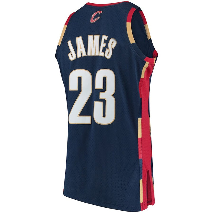 LeBron James Mitchell & Ness Cleveland Cavaliers Hardwood Classics 2008-09 Swingman Jersey - Navy