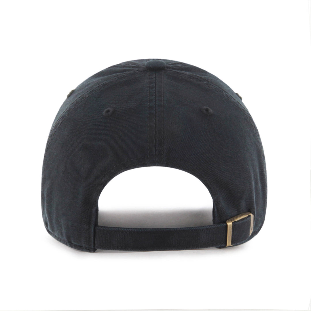 Los Angeles Angels 47 Brand Black on Black Logo Clean Up Adjustable Hat