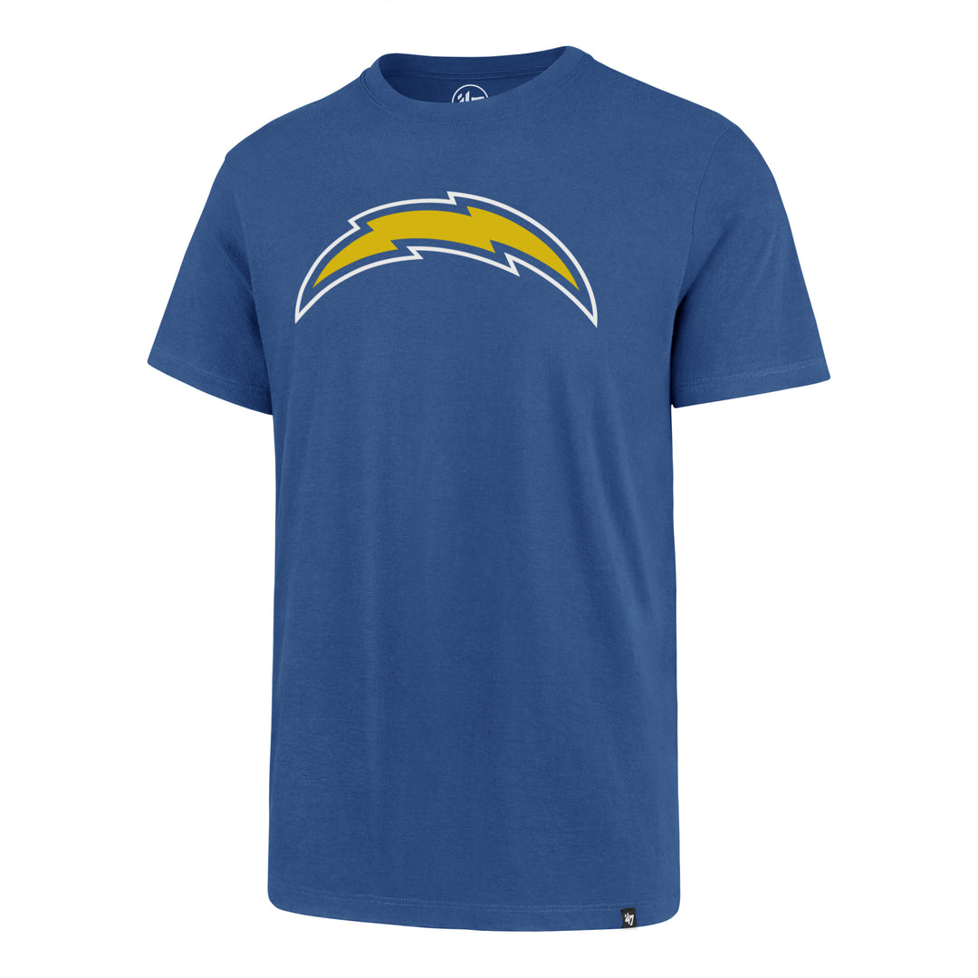 Los Angeles Chargers 47 Brand Blue Imprint Super Rival Tee