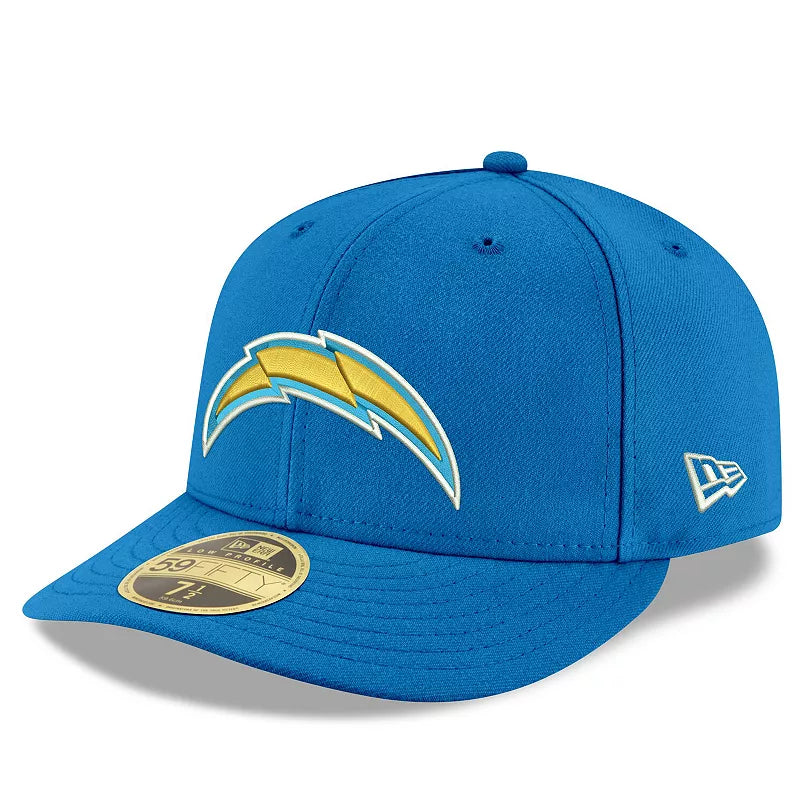Los Angeles Chargers New Era Blue Basic Low Profile 59FIFTY Fitted Hat