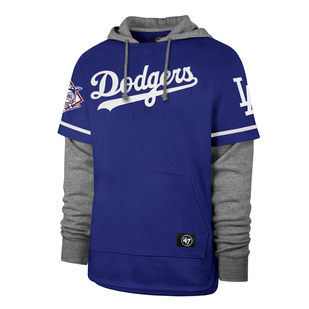 Los Angeles Dodgers 47 Brand Royal Trifecta Shortstop Pullover Hoodie