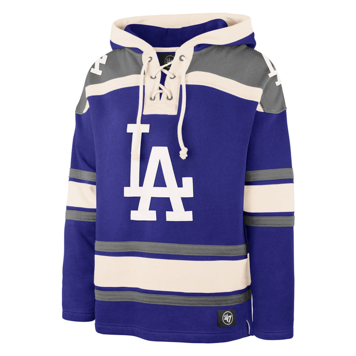 Los Angeles Dodgers 47 Brand Superior Lacer Hoodie Blue