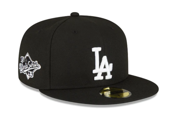 Los Angeles Dodgers New Era 1988 World Series 59FIFTY Fitted Grey Bottom Black White Hat