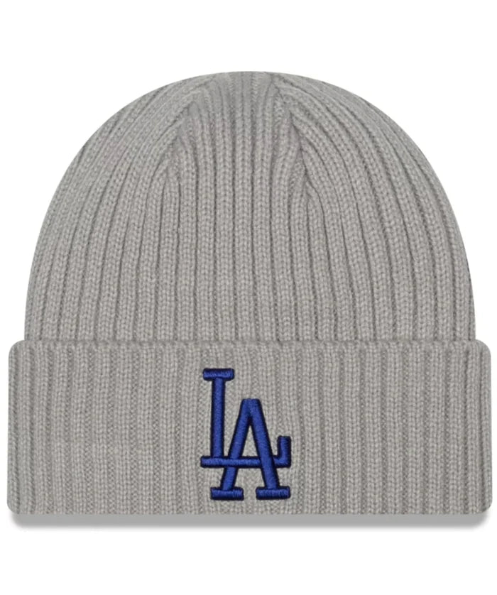 Los Angeles Dodgers New Era Core Classic Knit Beanie Grey