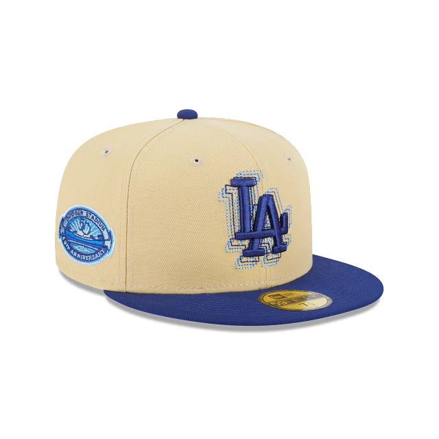 Los Angeles Dodgers New Era Cream Royal Illusion 59FIFTY Fitted Hat