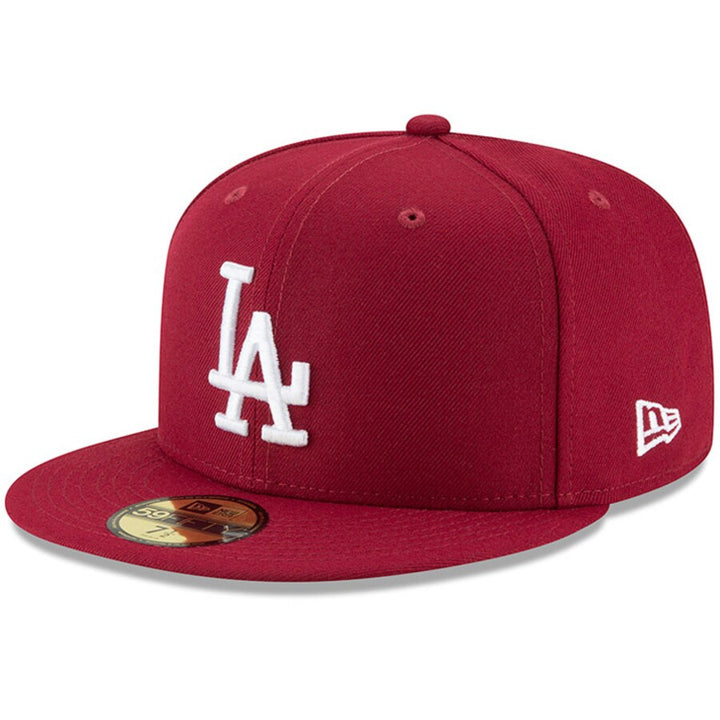 Los Angeles Dodgers New Era Fashion Color Basic 59FIFTY Fitted Hat - Crimson