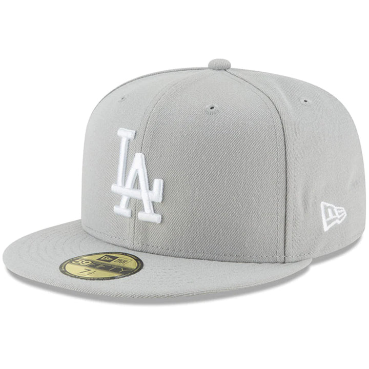 Los Angeles Dodgers New Era Gray Fashion Color Basic 59FIFTY Fitted Hat