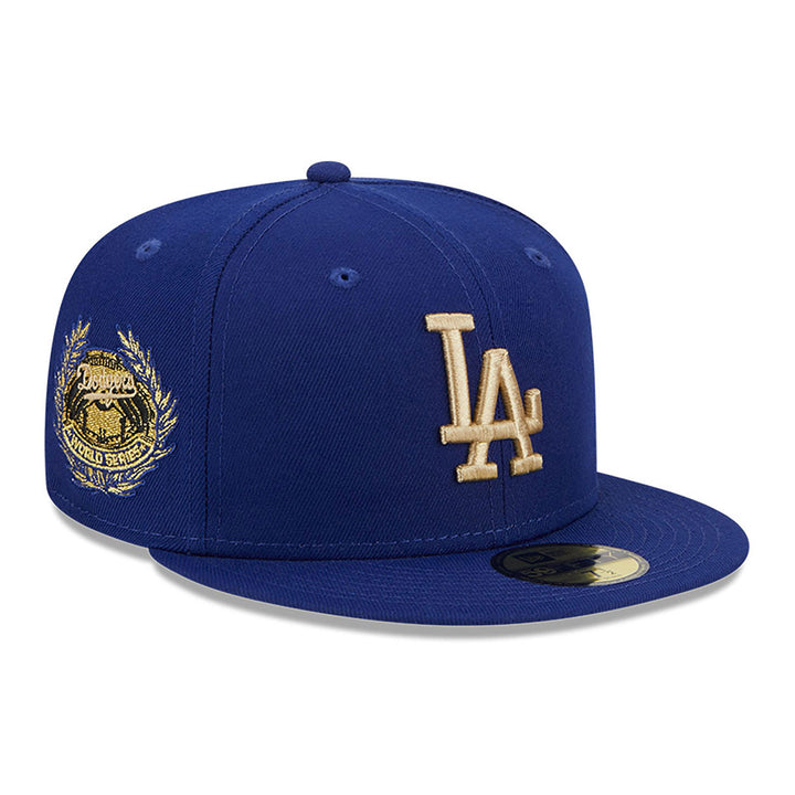 Los Angeles Dodgers New Era Laurel Sidepatch Dark Blue 59FIFTY Fitted Cap